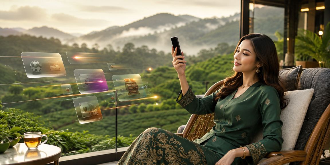 Pengguna Malaysia mengakses pertaruhan sukan melalui telefon pintar mudah alih